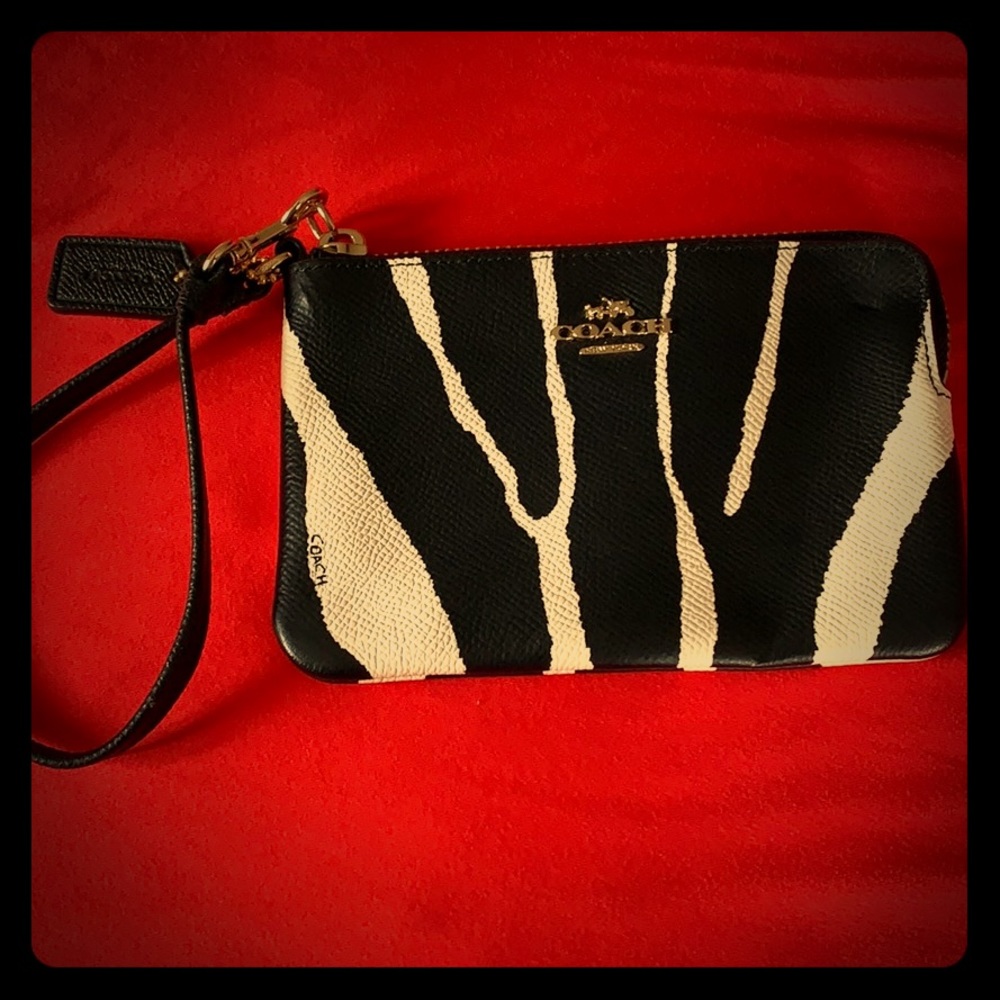 Zebra Coach wristlet.